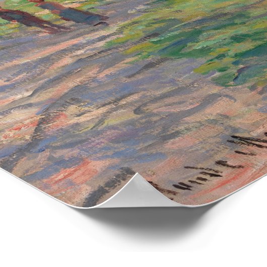 Der Frühling der Seine durch Monet Impressionist Poster (Ecke)