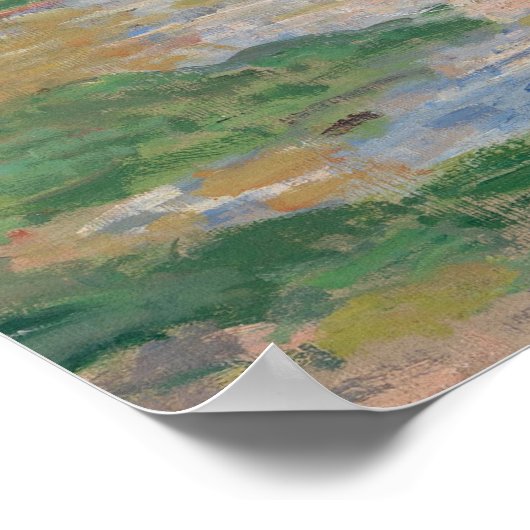 Der Frühling der Seine durch Monet Impressionist Poster (Ecke)