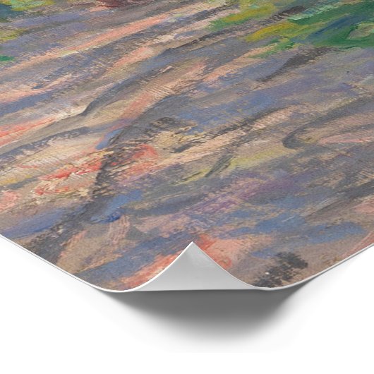 Der Frühling der Seine durch Monet Impressionist Poster (Ecke)