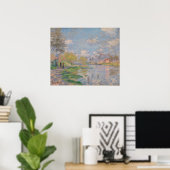 Der Frühling der Seine durch Monet Impressionist Poster (Heimbüro)