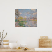 Der Frühling der Seine durch Monet Impressionist Poster (Küche)