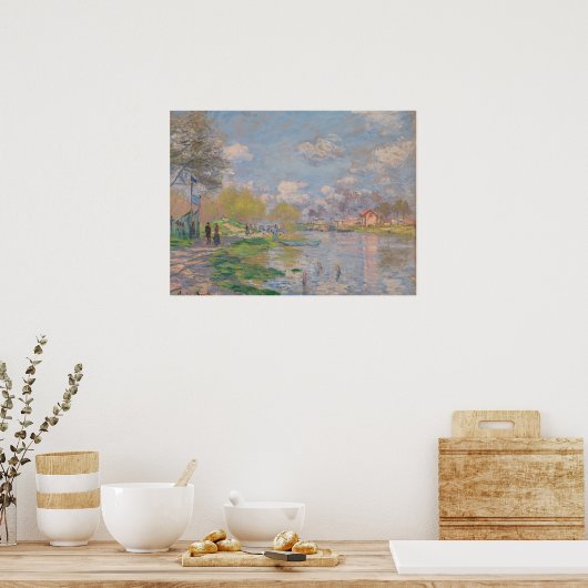 Der Frühling der Seine durch Monet Impressionist Poster (Küche)