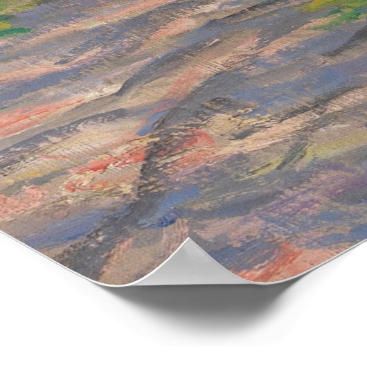 Der Frühling der Seine durch Monet Impressionist Poster (Ecke)