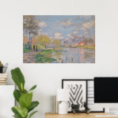 Der Frühling der Seine durch Monet Impressionist Poster (Heimbüro)