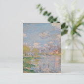 Der Frühling der Seine durch Monet Impressionist Postkarte (Stehend Vorderseite)