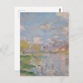 Der Frühling der Seine durch Monet Impressionist Postkarte (Vorne/Hinten)