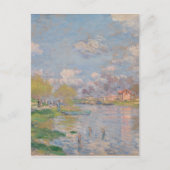 Der Frühling der Seine durch Monet Impressionist Postkarte (Vorderseite)