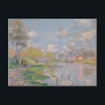 Der Frühling der Seine durch Monet Impressionist Postkarte<br><div class="desc">Impressionistische Landschaftsmalerei von Claude Monet - Klassische Meisterwerke - Claude Monets beeindruckende Malserie - Seine-Frühling</div>