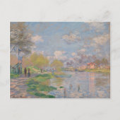 Der Frühling der Seine durch Monet Impressionist Postkarte (Vorderseite)