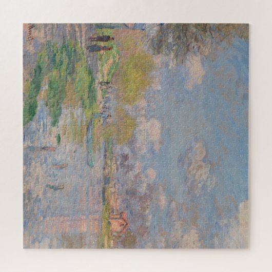 Der Frühling der Seine durch Monet Impressionist Puzzle (Horizontal)