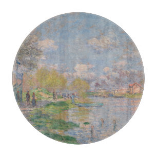 Der Frühling der Seine durch Monet Impressionist Schneidebrett