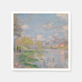 Der Frühling der Seine durch Monet Impressionist Serviette (Vorderseite)