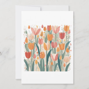 Der Frühling_ Der Zauber der Tulip-Gärten Einladung