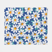 Der Frühling donnert: trendige Blumenmuster. Fleecedecke (Vorderseite (Horizontal))