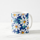 Der Frühling donnert: trendige Blumenmuster. Kaffeetasse (VorderseiteRechts)