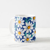 Der Frühling donnert: trendige Blumenmuster. Kaffeetasse (Vorderseite Links)