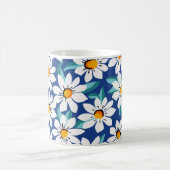 Der Frühling donnert: trendige Blumenmuster. Kaffeetasse (Mittel)