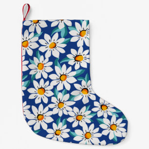 Der Frühling donnert: trendige Blumenmuster. Kleiner Weihnachtsstrumpf