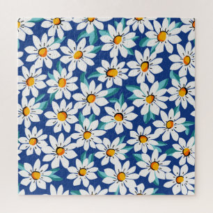 Der Frühling donnert: trendige Blumenmuster. Puzzle