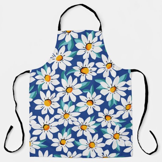 Der Frühling donnert: trendige Blumenmuster. Schürze (Vorderseite)
