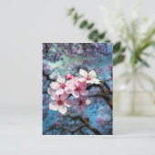 Der Frühling hat Blume erreicht Postkarte (Stehend Vorderseite)