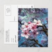 Der Frühling hat Blume erreicht Postkarte (Vorne/Hinten)