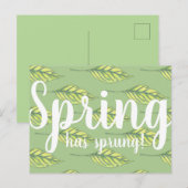 Der Frühling hat grüne Blätter gesprungen Postkarte (Vorne/Hinten)