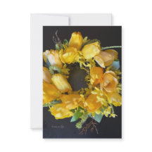 Der Frühling hat sich gepflügt - Gelber Blumenkran