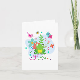 Der Frühling im Garten Dankeskarte