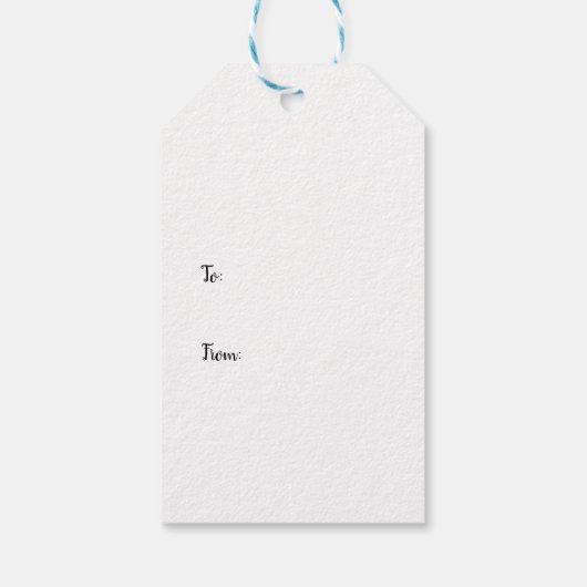 Der Frühling im Garten Geschenkanhänger (Rückseite)