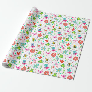 Der Frühling im Garten Geschenkpapier
