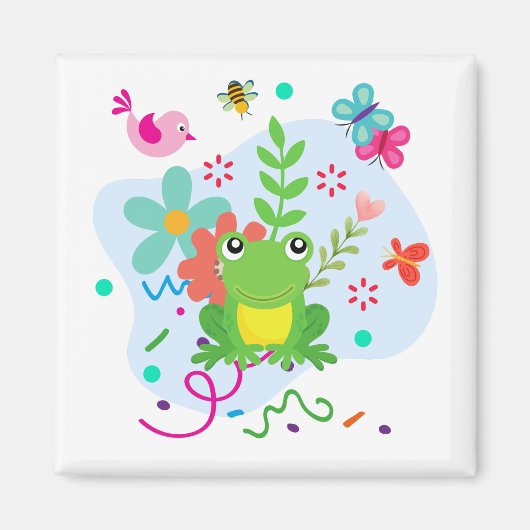 Der Frühling im Garten Magnet (Vorne)