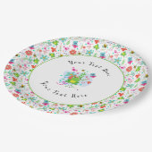 Der Frühling im Garten Pappteller (Schrägansicht)