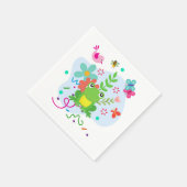 Der Frühling im Garten Serviette (Ecke)