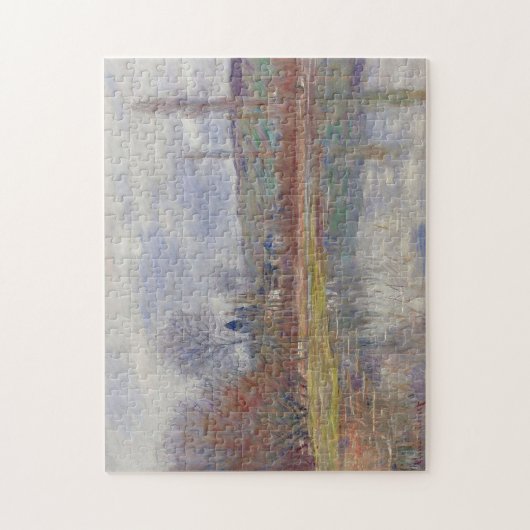 Der Frühling im Vetheuil Monet Schöne Kunst Puzzle (Vertikal)