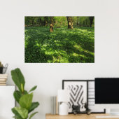 Der Frühling im Wald Poster (Heimbüro)