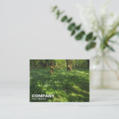 Der Frühling im Wald Visitenkarte (Stehend Vorderseite)