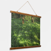 Der Frühling im Wald Wandteppich Mit Holzrahmen (Gewinkelt)