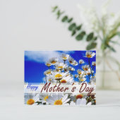 Der Frühling in blauer Luft für die MAMA Postkarte (Stehend Vorderseite)