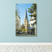 Der Frühling in Bonn überwältigt Canvas Leinwanddruck (Insitu (Holzboden))