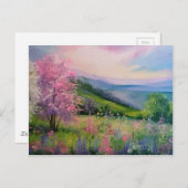 Der Frühling in den Karpaten Postkarte (Vorne/Hinten)
