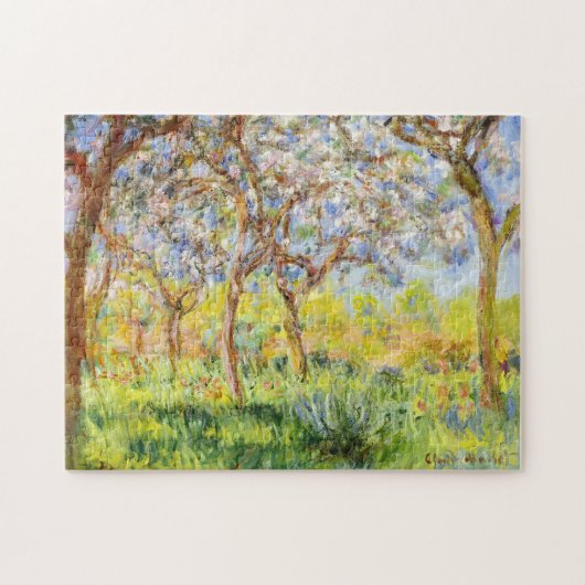 Der Frühling in Giverne Monet Falknerei - Falconer Puzzle (Horizontal)