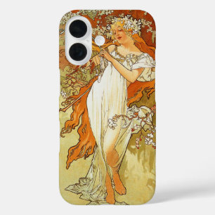 Der Frühling Inspiriert Jugendstil iPhone 16 Hülle