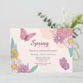 Der Frühling ist da Einladung (Stehend Vorderseite)