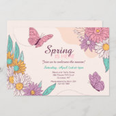 Der Frühling ist da Einladung (Vorne/Hinten)