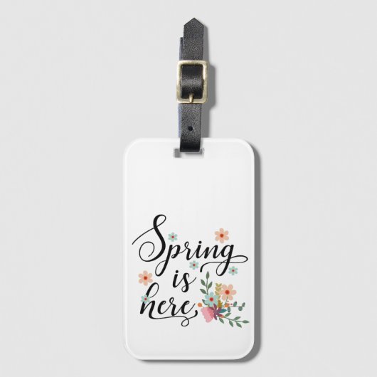 der Frühling ist da Gepäckanhänger (Vorderseite Vertikal)