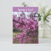 Der Frühling ist da! Grußkarte Karte (Stehend Vorderseite)