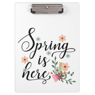der Frühling ist da Klemmbrett