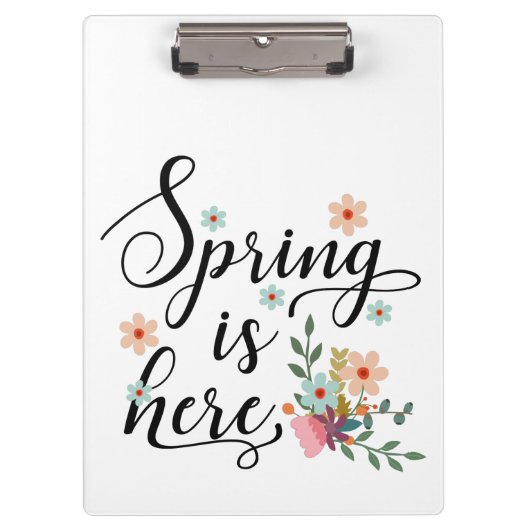 der Frühling ist da Klemmbrett (Vorderseite)