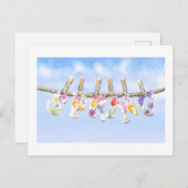 Der Frühling ist da Postkarte (Vorne/Hinten)